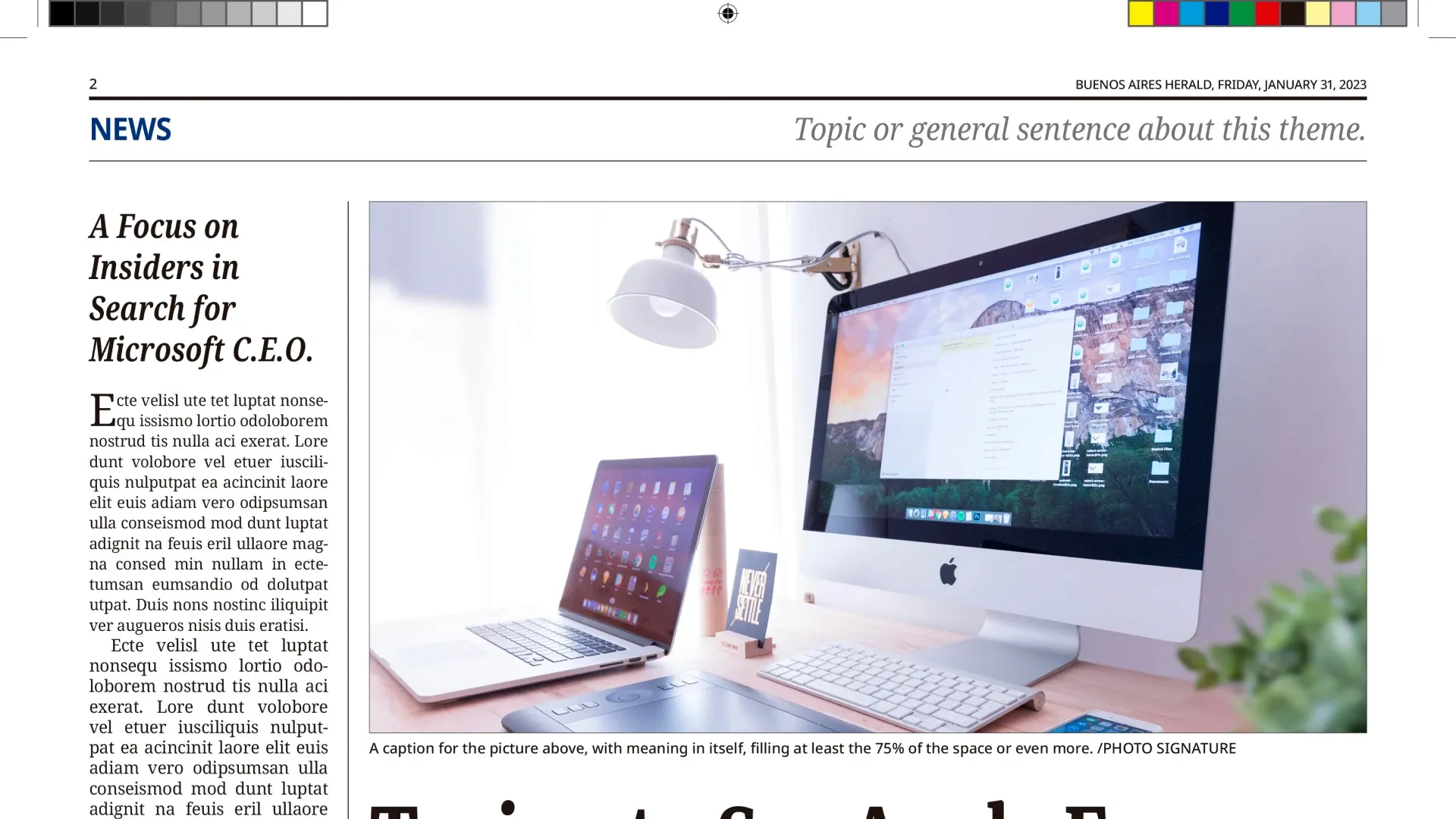 Buenos Aires Herald — rediseño del logotipo editorial